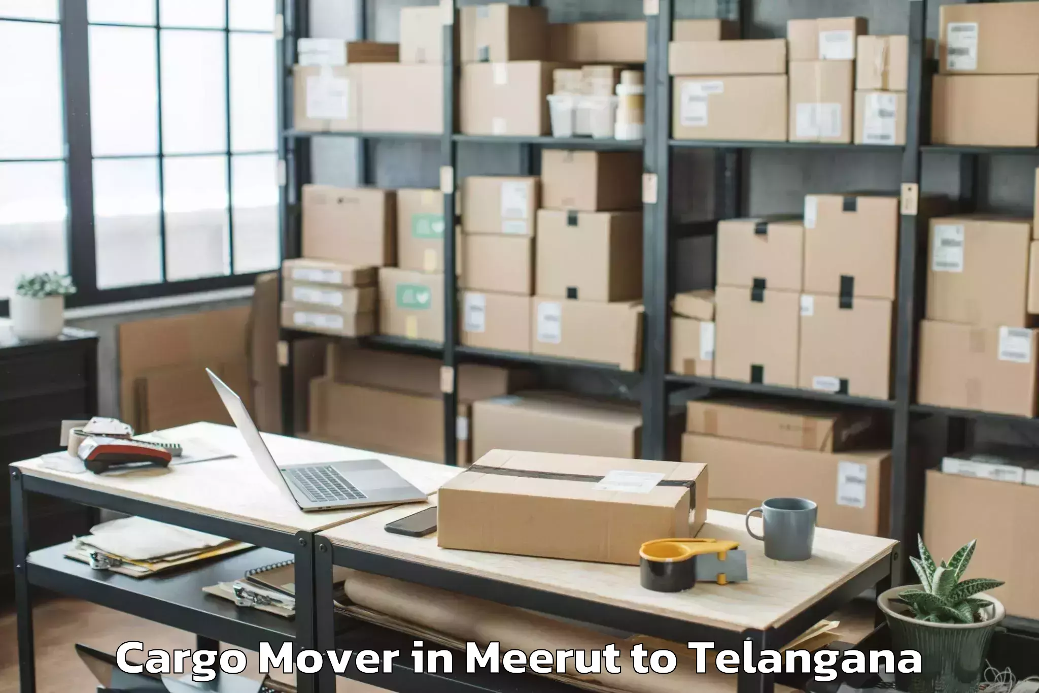 Top Meerut to Danthalapally Cargo Mover Available